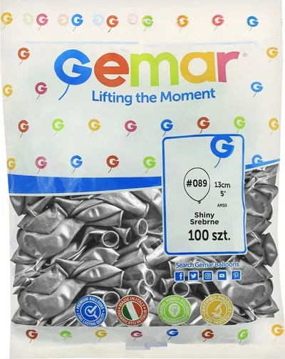 Balona Godan Chrome Silver, 13 cm, set 100 copë, argjendi - 2