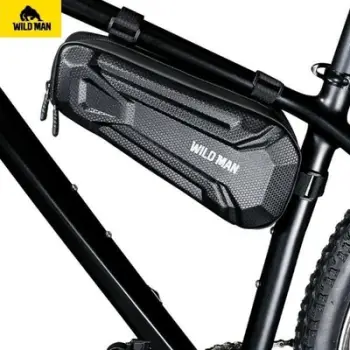 Çantë kornize biçiklete Wildman XL, 1.8L, montim me rripa, e zezë