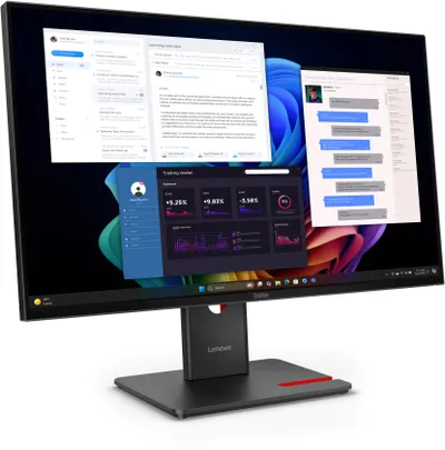 Monitor Lenovo ThinkVision T27UD-40, 27", 4K IPS, USB-C 100W, i zi - 3