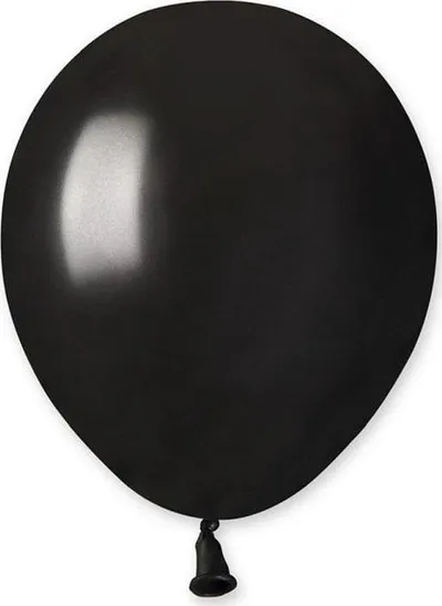 Balona GoDan Metallic, 5", 100 copë, të zeza - 1