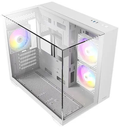 Kasa gaming Antec CX600M Trio, mini tower, ARGB, e bardhë - 4