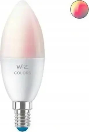 Llambë e mençur WiZ Candle C37, E14, 4.9W RGB, e bardhë