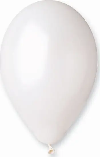 Balona Godan Metallic Pearl, 30 cm, set 100 copë, të bardha perlë