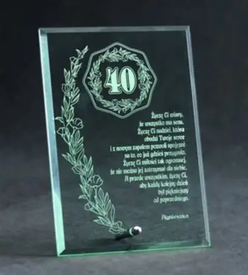 Trofe qelqi Victoria Sport Glass Trophy, i gdhendur, transparent