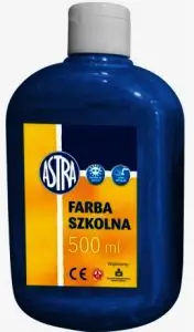 Bojë uji Astra School Paint, 500ml, blu e errët