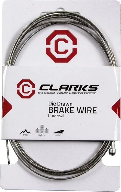 Kabllo freni biçiklete Clarks Brake Wire, çelik inox, universale, argjendtë - 1