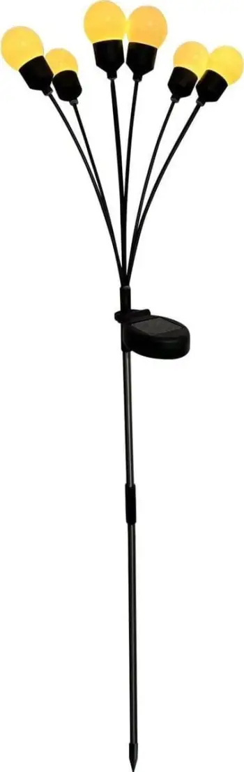 Llambë solare dekorative Dancing in the Wind, 75cm, 6 LED, toptha të bardha