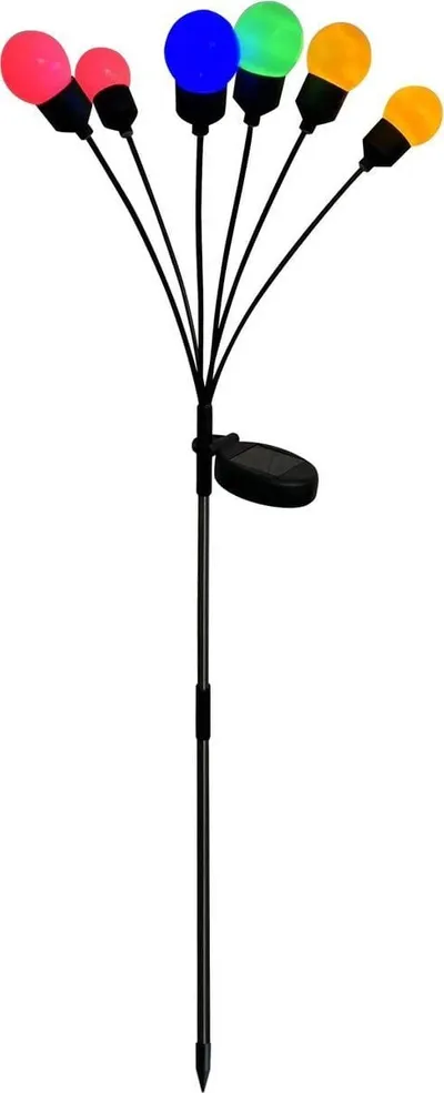 Llambë solare Esperanza Dancing in the Wind, 6 LED, 75cm, shumëngjyrëshe - 1