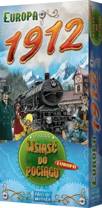 Zgjerim lojë shahu Ticket to Ride Europa 1912, për 2 5 lojtarë, mbi 8 vjeç, shumëngjyrëshe