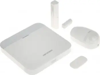 Set alarmi pa tela Hikvision AX PRO DS-PWA64-KIT-WE, sistem 64 zonash, kontroll nga distanca, i bardhë
