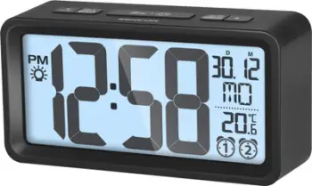 Orë digjitale me alarm Sencor SDC 2800 B, e zezë