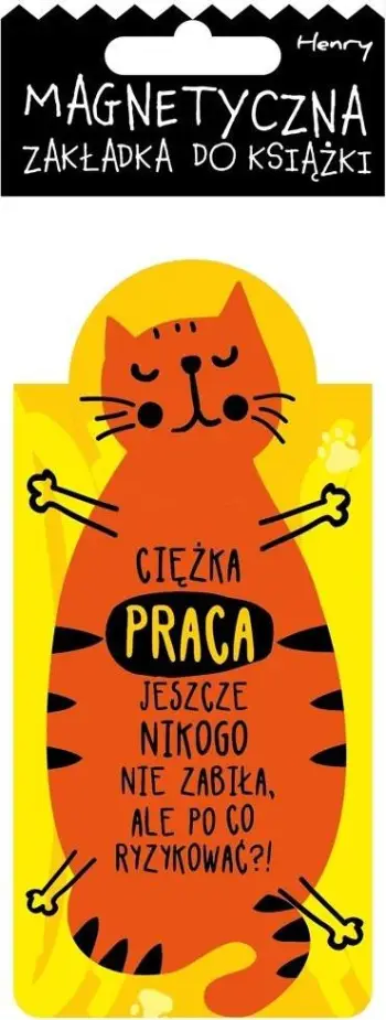 Shenjë libri magnetike Henry Cat Work, 65 x 115 mm, shumëngjyrëshe