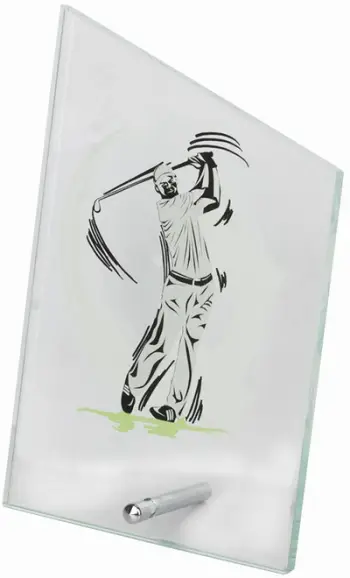 Trofe xhami Tryumf, 14 cm, transparent