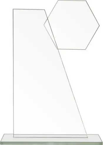 Trofe xhami Tryumf GS612 25, dizajn modern, transparent