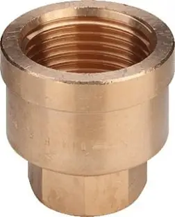 Kapëse reduktuese me filetë Viega 3240, 1" në 1/2", bronz i kuq