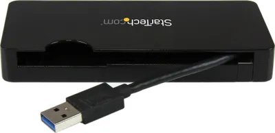 Dock stacion udhëtimi StarTech.com USB 3.0, HDMI VGA, Gigabit Ethernet, i zi - 1