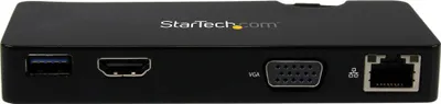 Dock stacion udhëtimi StarTech.com USB 3.0, HDMI VGA, Gigabit Ethernet, i zi - 3