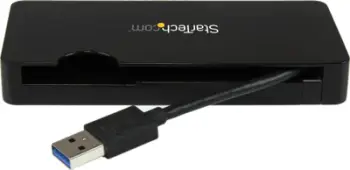 Dock stacion udhëtimi StarTech.com USB 3.0, HDMI VGA, Gigabit Ethernet, i zi