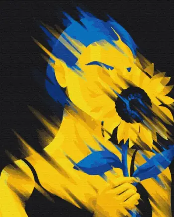 Set pikturimi me numra Paint It We Will Bloom, 40x50 cm, kanavacë me kornizë druri, shumëngjyrësh