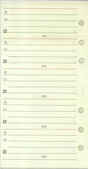 Fletë shtesë për organizues adresash Antra ST, format standard, e bardhë - 1