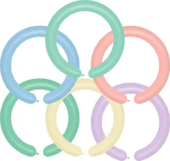Balona tuba Godan D4, set 100 copë, shumëngjyrëshe