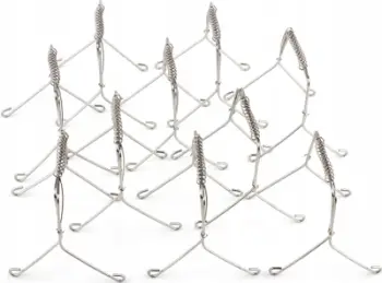 Kapëse rolade WENKO, set 10 copë, çelik inox, argjend