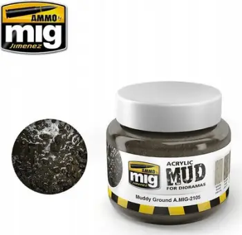 Pastë akrilike modelimi Ammo by Mig Muddy Ground, 250ml, kafe