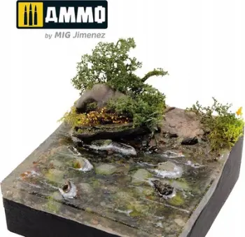 Pastë akrilike modelimi Ammo Mig 2174 Terraform River Sand, 100ml, rërë lumi