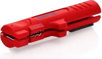 Vegël zhveshëse për kabllo Knipex 1664125SB, për kabllo të sheshta dhe të rrumbullakëta, plastike