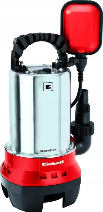 Pompa për ujë të ndotur Einhell GH-DP 6315 N, 17000 L/h, kabllo 10 m, e kuqe e zezë