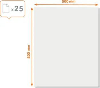 Fletë whiteboard Nobo Instant 1905156, 600x800mm, dry erase, të bardha