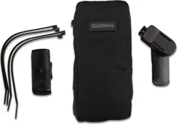 Komplet montimi GPS Garmin me çantë, me mbajtëse biçiklete, i zi