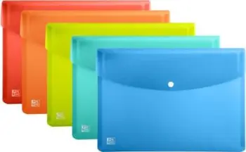 Fletëmbajtëse Elba Snap Wallet A4, set 5 copë, ngjyra të përziera