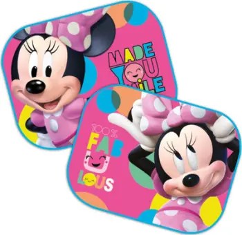 Mbrojtëse dielli anësore Seven Minnie Mouse 9332, 44x35cm, set 2 copë, shumëngjyrëshe