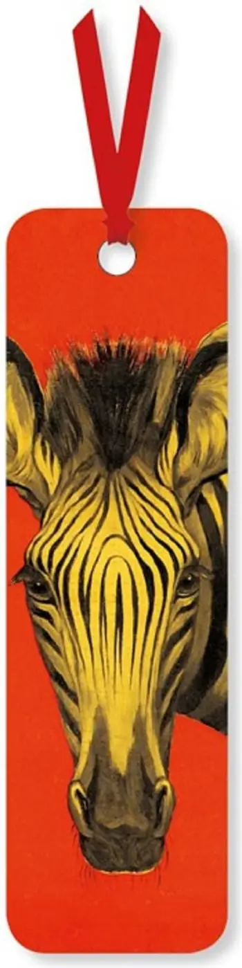 Shenjues libri Bookmark For Book Zebra, dizajn zebre, shumëngjyrësh