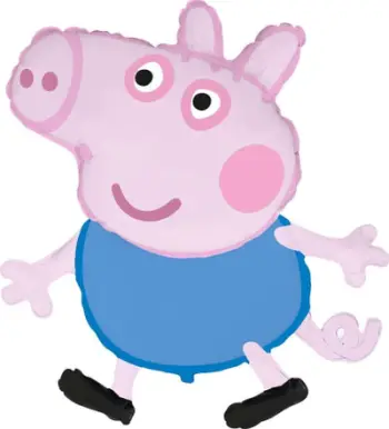 Balonë foli GoDan Peppa dhe George, 61 cm, shumëngjyrëshe