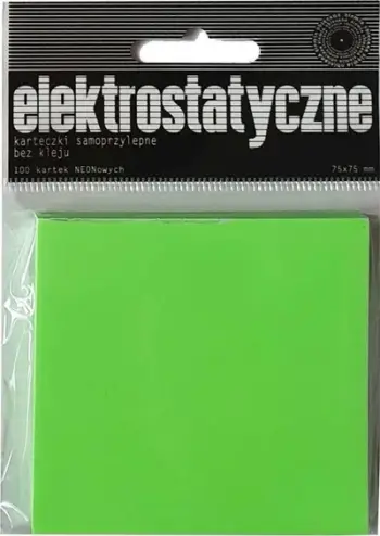 Fletëngjitëse Promised Land Electrostatic Notes, 75x75mm, 100 copë, jeshile