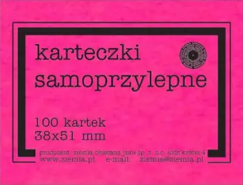 Fletëngjitëse Promised Land Self-Adhesive Notes Fluo, 38x51mm, 100 fletë, rozë