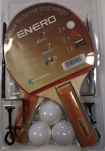 Set pingpongu Victoria Sport Enero, 2 reketë, 3 topa, shumëngjyrëshe