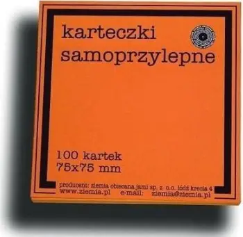 Fletëngjitëse Promised Land Self-adhesive Notes Fluo, 75x75mm, 100 fletë, portokalli