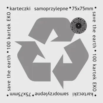 Fletëngjitëse vetëngjitëse Promised Land Eco, 75x75mm, 100 fletë, të bardha