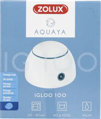 Pompe ajrimi për akuarium Zolux QUAYA Igloo 100, 18W, për 40 100L, e bardhë