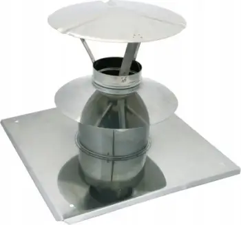 Ventil shkarkimi SpiroFlex 80/125 Turbo, me pllakë çatie, çelik inoks