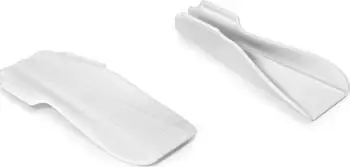 Spatulë kuzhine Quirky Scoop, silikon, lugë matëse e integruar, e bardhë