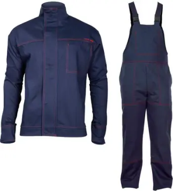 Komplet rroba mbrojtëse për saldim Lahti Pro L4140613, madhësia S, nivel performance A, blu