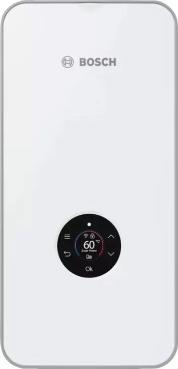 Bojler rrjedhës Bosch Tronic 8500i, ngrohje momentale, kompakt, i bardhë