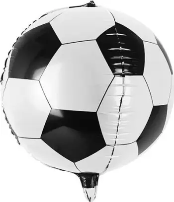 Balonë folie dekorative Ball, 40 cm, e bardhë e zezë