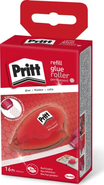 Roller ngjitës Pritt 2120444, për letër, i rimbushshëm, transparent