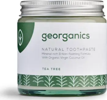 Pastë dhëmbësh minerale në kavanoz me pemë çaji Georganics, 60ml