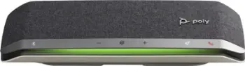 Speakerphone HP Poly Sync 40 Plus, me kabllo dhe Bluetooth, certifikuar për Microsoft Teams, argjendtë
